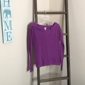 Target sweater in purple.